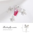 thumbnail image 2 of dianhelloya 10Pcs Sparkling Rhinestones Nail Charms Three-dimensional Bowknot Alloy DIY Accessories, 2 of 7