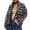 Blue, variant on GEWSEY Women's Cropped Floral Puffer Jacket Cardigan Printed Lightweight Open Front Padded Quilted Coats (Blue, M)
