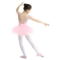 thumbnail image 3 of TiaoBug Kids Girls Mesh Spliced Ballet Tutu Dress Cutout Back Gymnastics Skirted Leotard Ballerina Dancewear Pink 6, 3 of 7