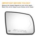 thumbnail image 3 of Reemplazo de vidrio de espejo retrovisor trasero calefaccionado de 1 pieza de Unique Bargains, vidrio blanco con ajuste trasero para Toyota con lámpara, 3 of 6