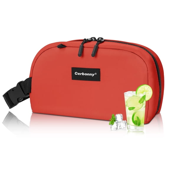 Bolsa Térmica Cerbonny Pequeña Reutilizable para Almuerzo, Aislada y Antidesbordes