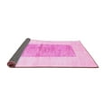 thumbnail image 2 of Ahgly Company Indoor Rectangle Solid Pink Modern Area Rugs, 5' x 7', 2 of 4