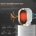 thumbnail image 4 of 1200w Ceramic Fan Heater, Portable Fan Heater With 2 Heat Settings & Overheat Protection Low Energy Silent, 4 of 5