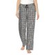 thumbnail image 1 of Balery Black And White Houndstooth Pantalones de pijama para mujer, pijamas ultraligeros, pantalones de estar por casa-Medium, 1 of 6