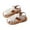 Beige, variant on Povozer Girls Summer Casual Beach Shoes Kid's Classic Closed Toe Sandal(Beige,8.5 Toddler)