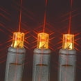 thumbnail image 4 of Novelty Lights 100 Light LED Christmas Mini Light Set, Outdoor Lighting Party Patio String Lights, Orange, Black Wire, 34 Feet, 4 of 4