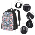 thumbnail image 4 of Daiia Flamingo And Zebra Backpack for Men and Women -Durable Backpack Large Capacity, Water-Resistant Bag with Adjustable Straps and Laptop Compartment, 4 of 9