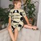 thumbnail image 4 of Fotbe Panda Doing Yoga Pijama Estampada de 2 Piezas para Niños – Ropa de Dormir de Manga Corta Cómoda para Niños y Niñas, Camiseta y Shorts de Algodón-Medium, 4 of 6