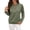 Army Green, variant on Women's Half Zip Tops Crew Neck Long Sleeve Texture Pullover Fall Winter Fashion Casual Sweatshirts Loose Fit (XL, Army Green)