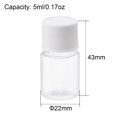 thumbnail image 2 of Botella de Reactivo de Boca Ancha de Plástico Uxcell 5ml/0.17oz Transparente 10 Contenido, 2 of 5