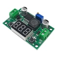 thumbnail image 2 of [Verde] Módulo reductor voltaje ajustable LM2596 reductor 3A DC-DC 4.0~40V a 1.25-37V regulador voltaje ajustable con voltímetro LED (LM2596 Verde), 2 of 2