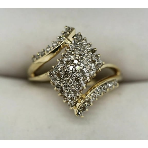 3CT Round Cut Lab-Created Diamond Engagement Ring Women's 14k Yellow Gold Plated