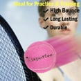 thumbnail image 4 of Kisportee Tennis Balls, 12 Pack Training Tennis Ball Practice Balls, Tennis Balls for Dog, Come with Mesh Bag for Transport, Dog Tennis Ball, Good for Beginner Practice Exercise (Pink), 4 of 10