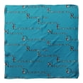 thumbnail image 4 of Bimba Blue Quotes Text Pure Silk Printed Head Bandanas Summer Neck Wrap Scarf 40 x 80 Inches, 4 of 6