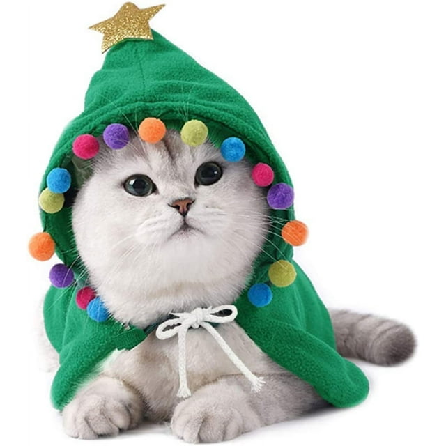Perro, mascota, gato, abrigo pequeño, camuflaje, árbol de Navidad, abrigo, gato, perro, ropa de vacaciones, ropa de Navidad (verde M)
