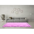 thumbnail image 3 of Ahgly Company Indoor Square Solid Pink Modern Area Rugs, 6' Square, 3 of 4