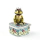 thumbnail image 3 of Forma de animales Caja de joyería pulida Pendientes portátiles Pendientes de almacenamiento Estuche de compras interiores Mall Jewel Organizer Regalo de Navidad Eigraketly AP004513-00B, 3 of 7