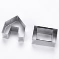 thumbnail image 3 of Inteprter 3 piezas de acero inoxidable 3D House Cake Mold Home Bakery Biscuit Mold Template Herramienta para hornear Utensilios de cocina Gadget Herramientas y accesorios para hornear, 3 of 6