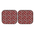 thumbnail image 4 of Picia Red Floral 2 Piece Car Windshield Sun Shade Foldable | Foldable Sun Shield for Front Window Blocks UV Rays and Keeps Your Vehicle Cool-Large, 4 of 7