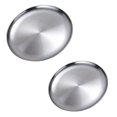 thumbnail image 1 of 2x Stainless Steel Dinner Plate Breakfast Storage Platter 14+26cm, 1 of 8