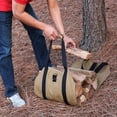 thumbnail image 4 of Bolsa de lona para troncos Chimenea Bolsa de almacenamiento de leña Soporte de troncos para exteriores de gran capacidad Soporte de troncos de madera encerada con asas Bolsa de transporte de madera r TUNC Sencillez, 4 of 5