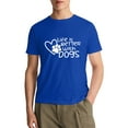 thumbnail image 6 of Dog Mom Shirt for Men Dogs Shirt Life is Better with Dogs T-Shirt Dog Paw Print Tee Funny Pet Lover Animal Gift Tops,Blue L, 6 of 7