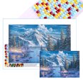 thumbnail image 1 of 5D DIY Con Cuentas Cuadradas Completas Artística para El Montaña Y Nieve 55x75cm, 1 of 9