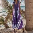 thumbnail image 2 of SZXZYGS Robes Midi pour Femmes Été Décontracté Femmes 2023 Été Style Plage Femme Robe Longue à Col en V Coupe Ajustée Sans Manches Robe de Soirée Décontractée Maxi Robes de Boîte de Nuit 2024, 2 of 5