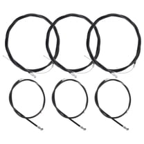 IBASETOY 6PCS Bike Brake Lines Plastic Black Bicycles Weather Resistance