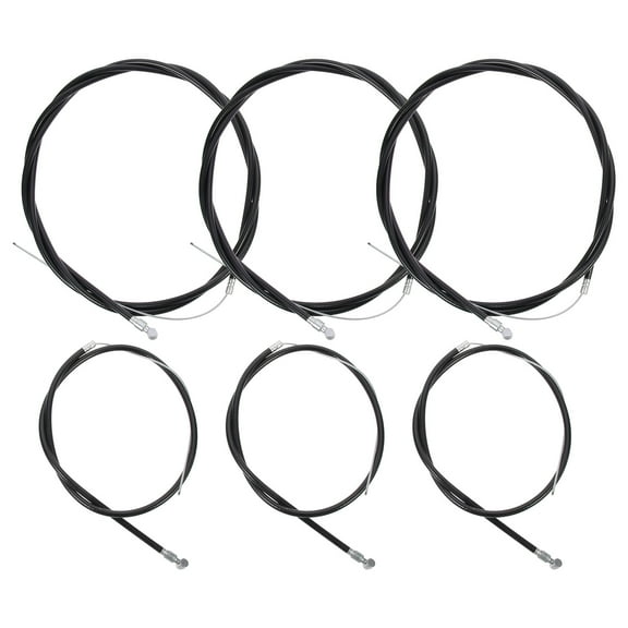IBASETOY 6PCS Bike Brake Lines Plastic Black Bicycles Weather Resistance