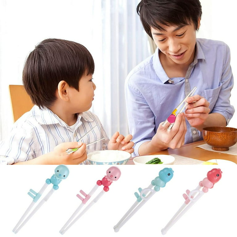 SPRING PARK Children Training Chopsticks Cartoon Shape Reusable