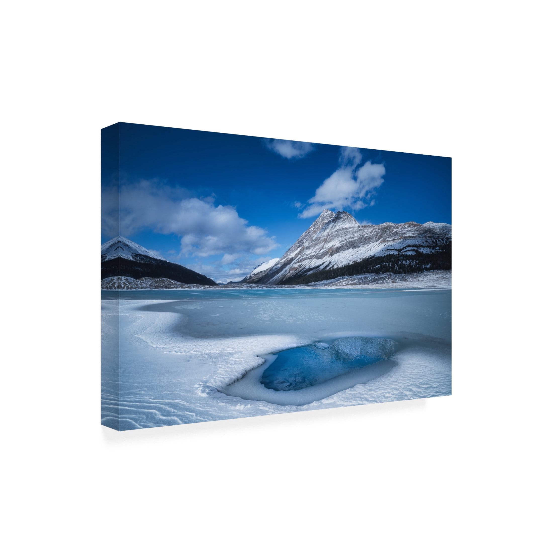 Trademark Fine Art Yongnan Li Ice Lake Time Canvas Wall Art