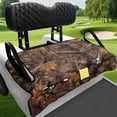thumbnail image 4 of XYZCANDO Universal 2-Seat Woodland Camo Golf Cart Seat Cover With 4 Pockets - Non-Slip Washable Protective Accessory For Golfers, 4 of 8