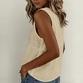 thumbnail image 2 of FchengtaiS Cotton Linen Tank Tops for Women Floral Embroidered U Neck Sleeveless Shirts Summer Casual Loose Boho Blouses, 2 of 6