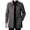 Gray, variant on Men's Overcoat Mid Long Length Lapel Collar Single Breasted Button Down Streetwear Business Casual Trench Coats with Pockets Gray M