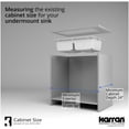 thumbnail image 5 of Karran Usa QU-810-GR Quartz Qu 32" Undermount Double Basin Quartz Composite Kitchen Sink in Grey, 5 of 7