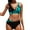 Blue, variant on Sngxgn Set for Women Bathing Suit High Waisted V Neck Two Pieces Swimsuit(Blue,XXL)