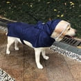 thumbnail image 3 of Mascota cachorro impermeable ropa Casual con capucha impermeable chaqueta de lluvia Blue XL Yuyangstore Impermeable del gato del perro del animal doméstico, 3 of 8