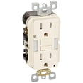 thumbnail image 2 of Leviton Mfg R06-GFNL1-00T Guide Light and Self-Test Tamper Resistant Gfci Outlet - Light Almond, 2 of 10