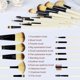 thumbnail image 3 of Makeup Brushes - 12 Pcs Makeup Brush Sets For Foundation Eyeshadow Eyebrow Eyeliner Blush Powder Concealer Contour Shadows With Case, 3 of 4