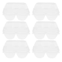 Supvox 6pcs Transparent Goose Egg Holder Egg Carton Organizer For Refrigerator For Kitchen Display