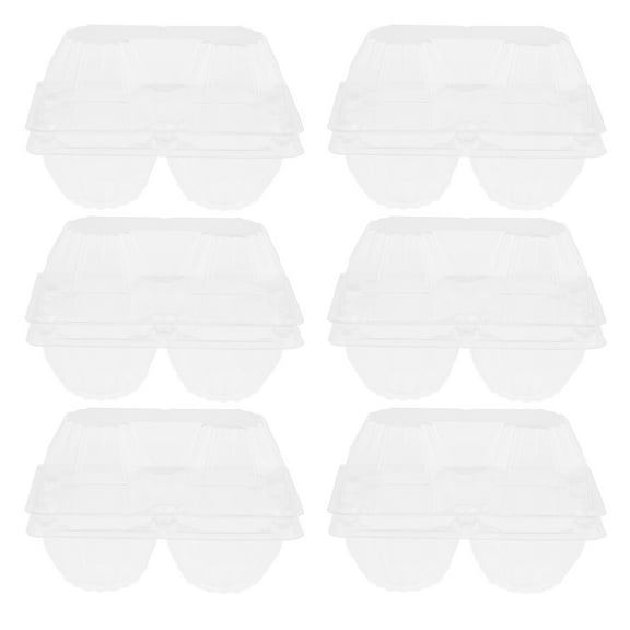Supvox 6pcs Transparent Goose Egg Holder Egg Carton Organizer For Refrigerator For Kitchen Display