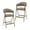 Taupe, variant on AFO Upholstered Bar Stools Set of 2, 26.5" Counter Height Chairs with Curved Backrest and Metal Legs for Kitchen Island Dining Room, Beige