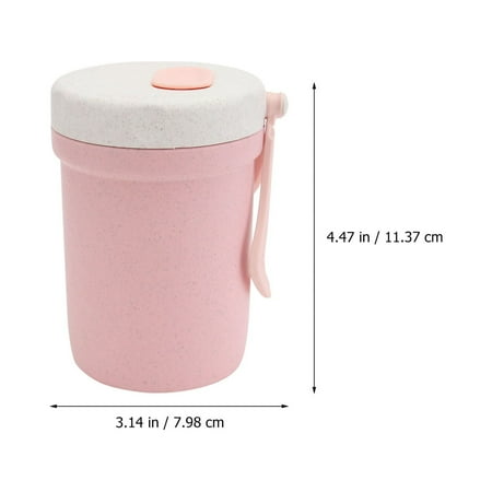 

1Pc Portable Insulation Cup Creative Sealed Water Mug Home Microwave Soup Cup