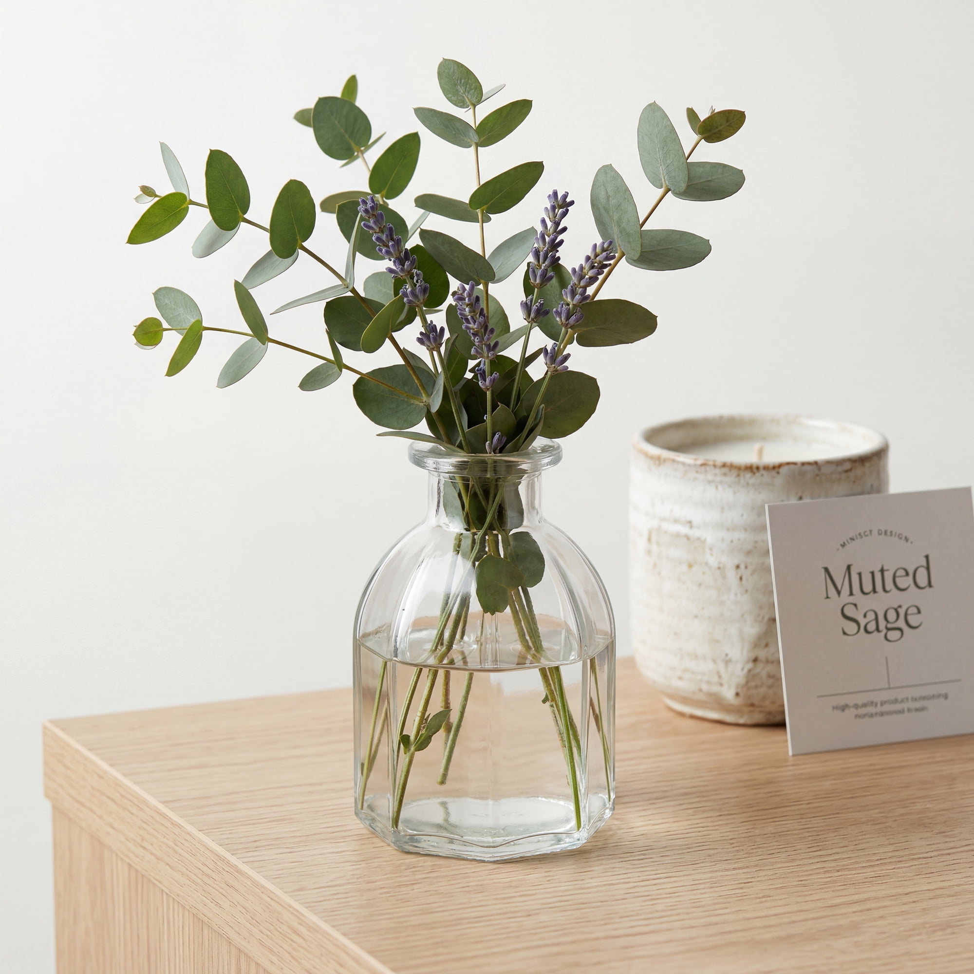 Unique Bargains Glass Bud Vases Set for Small Flower Vases Clear 2.4"L x 2.4"W x 3.9"H