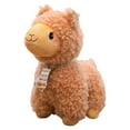 thumbnail image 2 of Mini juguetes de peluche Animal de peluche Alpaca Regución de emoción Encantadoras de suave para Nad Hogar Regalos de c , Brown 35cm CUTICAT Juguetes de peluche, 2 of 8