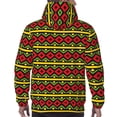 thumbnail image 7 of Picia Classic Color Music Pattern Casual Men's Hoodie - Lightweight Hooded Sweatshirt with Kangaroo Pocket, Comfortable Pullover for Everyday, Travel-Medium, 7 of 7