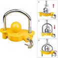 thumbnail image 4 of Anti-theft Trailer Lock Universal Trailer Lock For Trailer Caravan Boat High Security Trailer Lock 2 Keys Lock, 4 of 5
