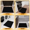 thumbnail image 2 of Ottomanson Kitchen Rug Set 2-Piece, Non-Slip Kitchen Runner & Floor Mat, 22.5" x 48" + 22.5" x 60", Black, 2 of 6
