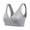 Gray, variant on Women's Nursing Bra Breastfeeding Wireless Maternity Bra Solid Wide Band Shoulder Straps Sleep Bra